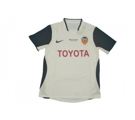 Valencia 03/04 Home White Soccer Jersey